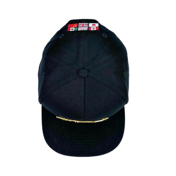 YRN Migos Yung Rich Nation Black Cap Gold Logo SnapBack - Picture 6 of 7